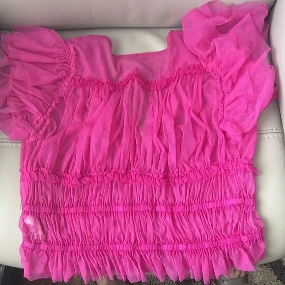 Free People Making Me Smile Crop top L - Picture 4 of 4